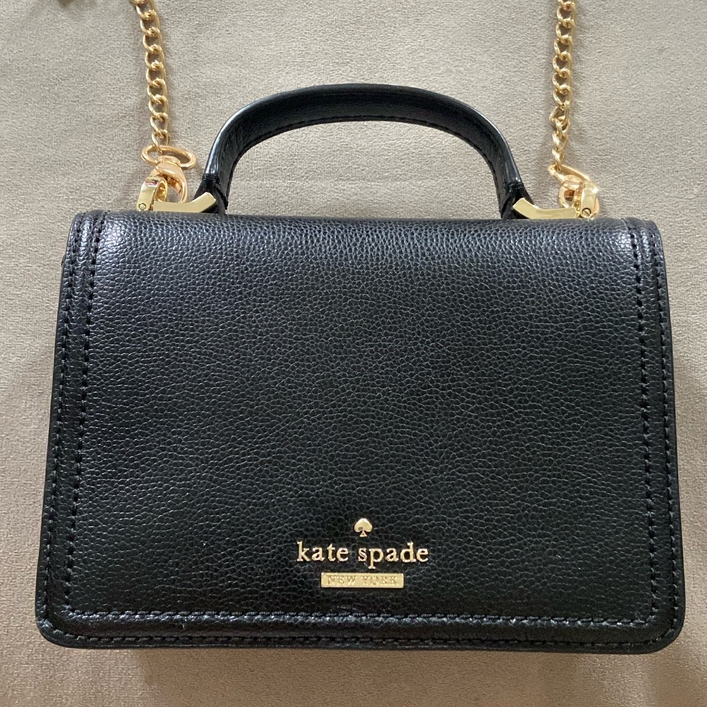 Small Black Kate Spade Purse with Chain Strap